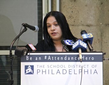 Parent Eva Sanchez talks about her strategies for getting her kids up and out to school every morning. Sanchez is a participant in the #AttendanceHero social media campaign to improve attendance at Philadelphia schools.