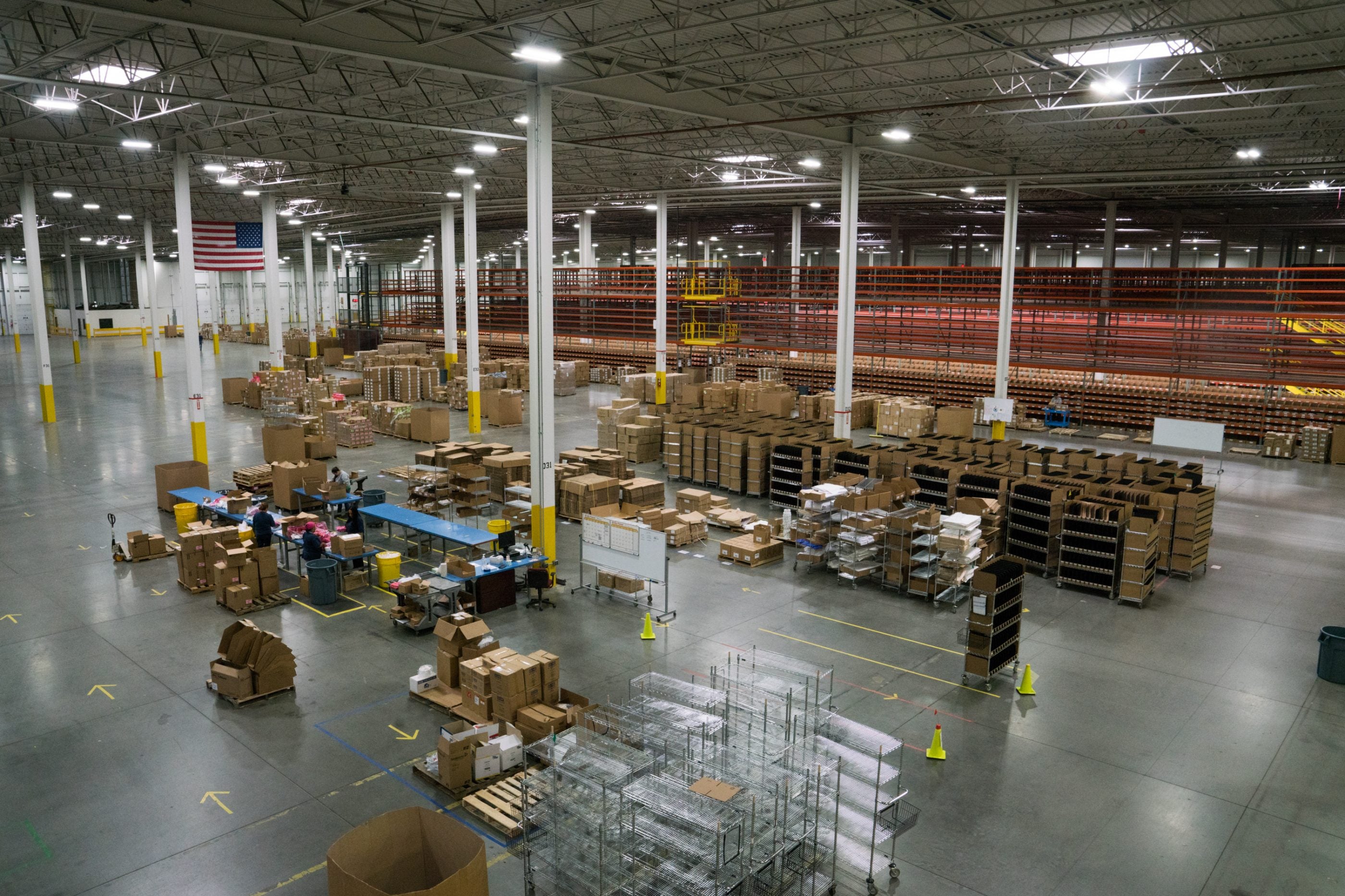 The warehouse is a new fulfillment center run by Radial, handling some of the biggest brands in cosmetics.