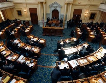 An aerial view of the New Jersey State Assembly in Trenton