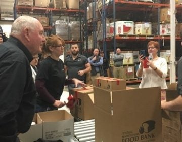 Secretary Perdue visited a food pantry in the midstate as part of his farm bill tour of Pennsylvania. (Katie Meyer/WITF)