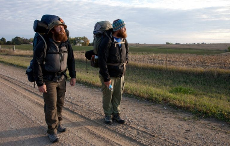 Veterans Tom Voss and Anthony Anderson leave Wisconsin as they embark on an epic journey across the country to heal from their time at war. (Thoughtful Robot Productions)