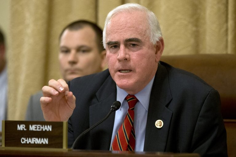 FILE - In this March 20, 2013, file photo, Rep. Patrick Meehan, R-Pa. speaks on Capitol Hill in Washington.
