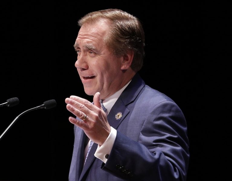 File photo: New Jersey Assembly Speaker Craig Coughlin speaks during a ceremony in Trenton, N.J., Tuesday, Jan. 9, 2018. He is among the supporters of a recent bill which seeks to allow state elected officials to shield their addresses from the public. (AP Photo/Seth Wenig)