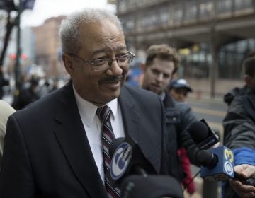 Former Rep. Chaka Fattah, D-Pa., walks from the federal courthouse after his sentencing hearing in Philadelphia, Monday, Dec. 12, 2016.  (Matt Rourke/AP Photo)