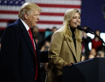 President Donald Trump welcomes Ivanka Trump to speak at H&K Equipment Company during a visit to promote his tax and economic plan, Thursday, Jan. 18, 2018, in Coraopolis, Penn. (Evan Vucci/AP Photo)