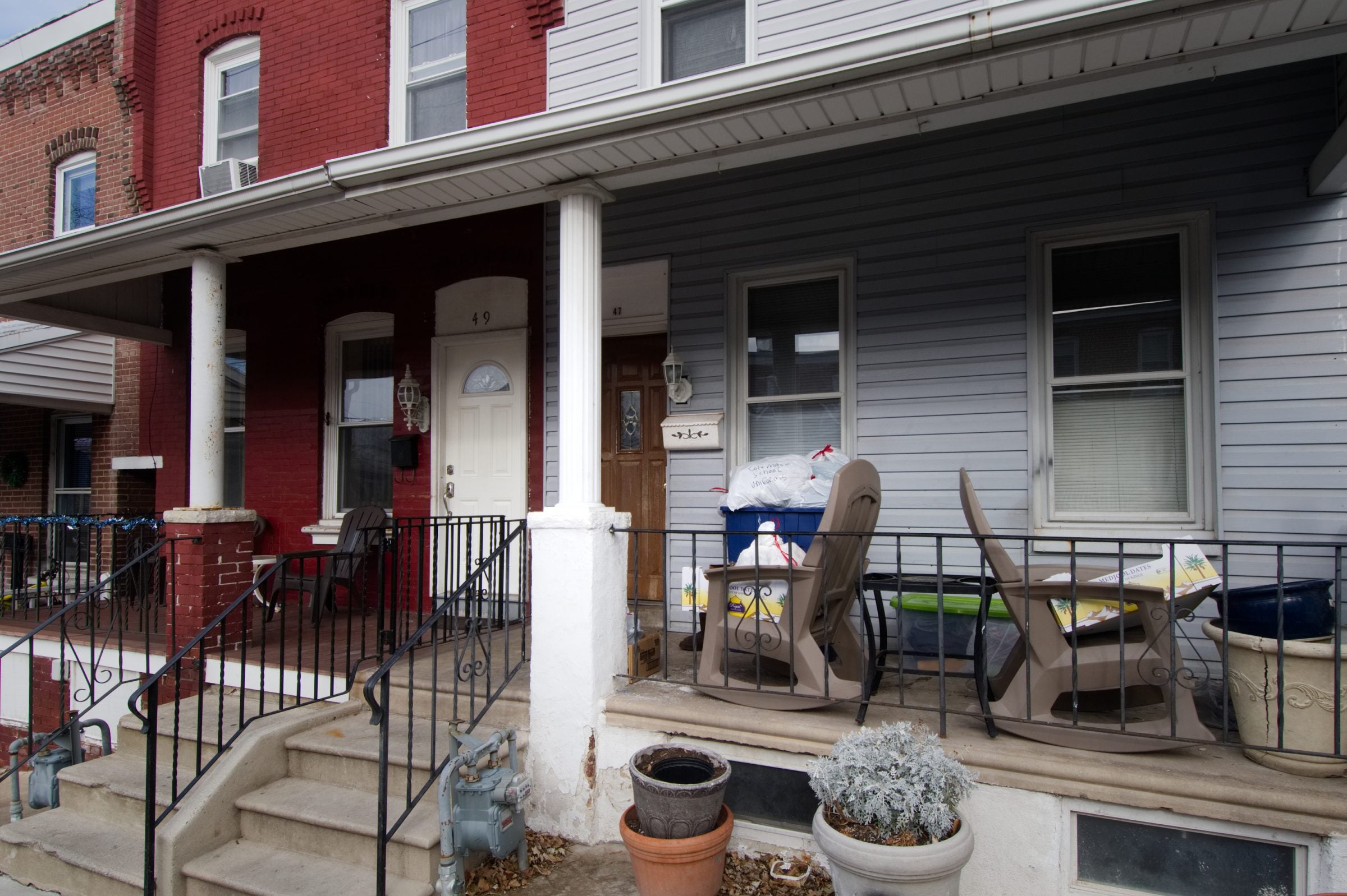 The Norristown childhood house pf Lenny Bazemore. 