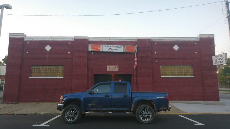 A Polish social club on the main drag in downtown Titusville (Kevin McCorry/Keystone Crossroads)