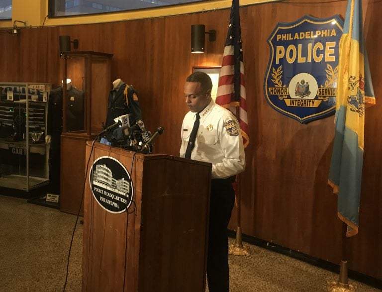 Philadelphia Police Commissioner Richard Ross speaks at a press conference on January 29, 2018.