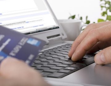 Online shopping using a credit card to complete an e-commerce transaction