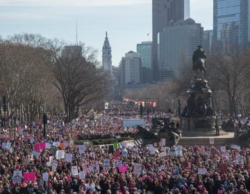 The 2018 Womens March on Philadelphia, January 20, 2018. (Emily Cohen for WHYY)
