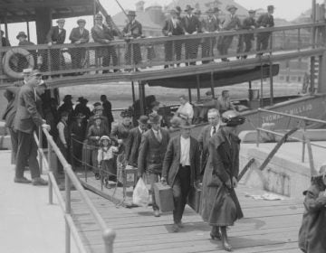 United States Circa 1900: Immigrants arriving at Ellis Island, New York. (Buyenlarge/Getty Images) 