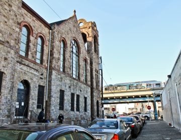 Prevention Point on the left, and a homeless shelter on the right, at the intersection of Kensington Ave. and Monmouth Street.