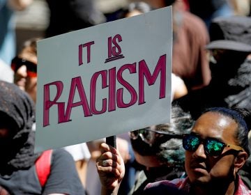 People stage a protest against U.S President Donald Trump in San Francisco. (Anadolu Agency/Getty Images)