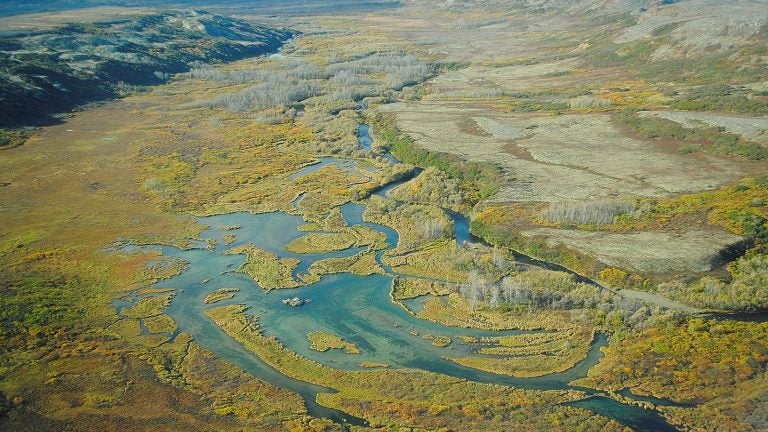 The Upper Tularik Floodplain in the Bristol Bay watershed in Alaska is the site of a fight over a proposed mining project has dragged on for years.