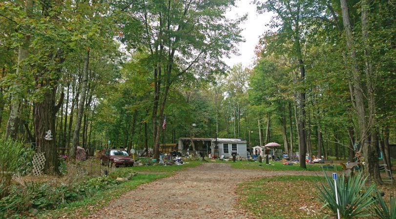 A home in the rural section of the Titusville School District (Kevin McCorry/WHYY)