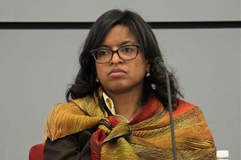 Philadelphia School Reform Commission member Farah Jiminez. (Emma Lee/WHYY)