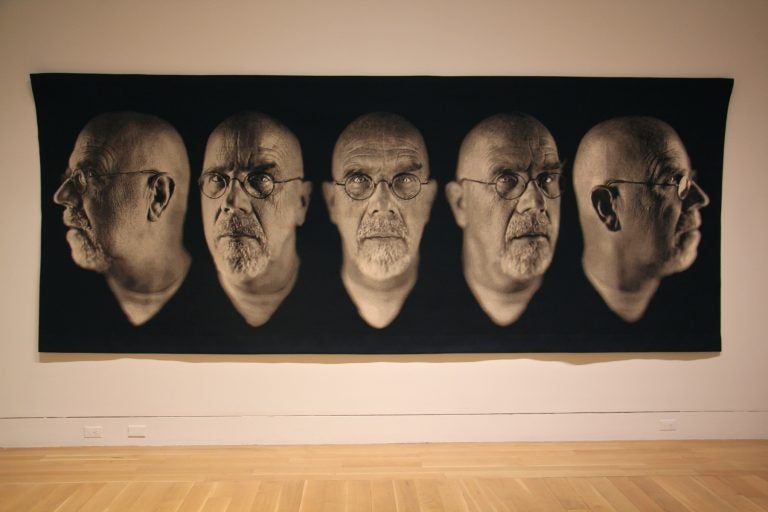 The Pennsylvania Academy of Fine Arts is using its exhibition of the photographs of Chuck Close to start conversations about sexual misconduct in the art world. Close, shown here in ''Self-Portrait/Five Part'' has been acused of treating female models in a sexually degrading way.