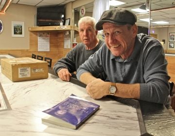 Gerald Shields (right), author of 