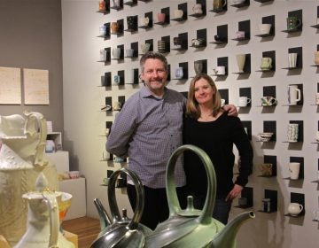 Chris Taylor, president of the Clay Studio, and Vice President Jennifer Martin, are moving their studio out of Old City to a larger site on North American Street.