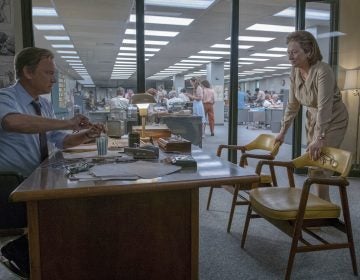 In this image released by 20th Century Fox, Tom Hanks portrays Ben Bradlee, (left), and Meryl Streep portrays Katharine Graham in a scene from 