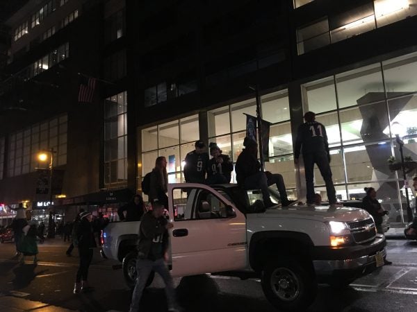 Super Bowl celebrations on Market Street