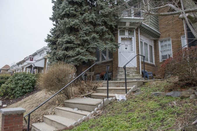 The home of Irene Garner on the 6500 block of North 16th St. where her grandson Daymond Garner was murdered. (Jonathan Wilson for WHYY)