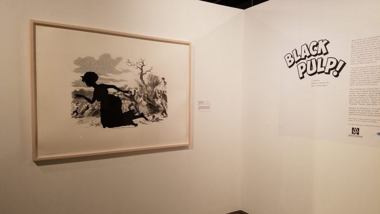 A piece by Kara Walker at the 