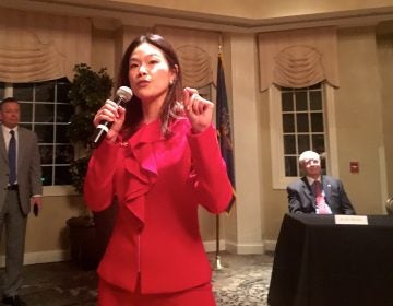 Pearl Kim is one of seven Republican candidates seeking to replace U.S. Rep. Pat Meehan in Pennsylvania's 7th congressional district.
 (Dave Davies/WHYY)