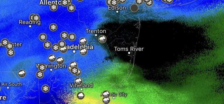 5:25 p.m. Saturday radar image. 