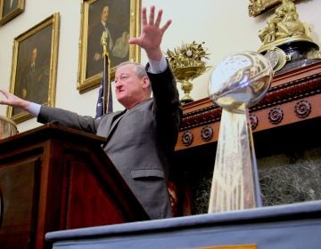 Mayor Jim Kenney announces plans for Super Bowl parade and celebrations in Philadelphia.