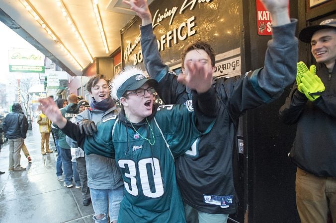 Philadelphians hit the streets to celebrate Eagles' Super Bowl win - WHYY