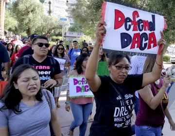 Protesters marched in Washington, D.C., in September in support of the Deferred Action for Childhood Arrivals program.