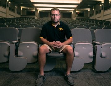When Dustin Gordon arrived at the University of Iowa, he found himself taking lecture classes with more people in them than his entire hometown of Sharpsburg, Iowa, population 89. (Ben Smith/The Hechinger Report)