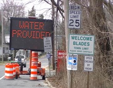 After more than two weeks of not being able to drink water from the tap, residents in Blades, Delaware have been given the all clear. (Dan Rosenthal/WHYY)