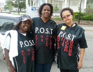 Yolanda McNair, (center), is pictured with Kimberly Griffin, (left), and Madge Penny Morgan. McNair will join others at the Take a Knee Conference taking place this Super Bowl weekend. (Yolanda McNair)