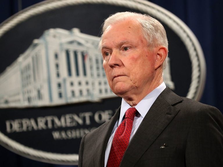 Attorney General Jeff Sessions defended himself and the Justice Department on Wednesday after more criticism from President Trump. (Chip Somodevilla/Getty Images)