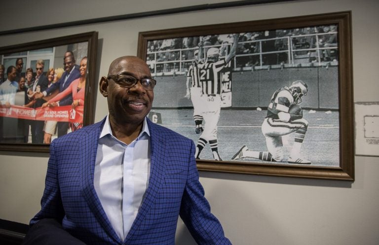 The Rev. Dr. Herb Lusk, one of three chaplains for the Philadelphia Eagles, was there for the team's Super Bowl win in Minnesota — as he's been for there for them through many seasons. (Lindsay Lazarski/WHYY)