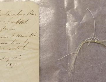 Union College says it recently stumbled across a surprising find in its archive: a lock of George Washington's hair. (Matt Milless/Union College)