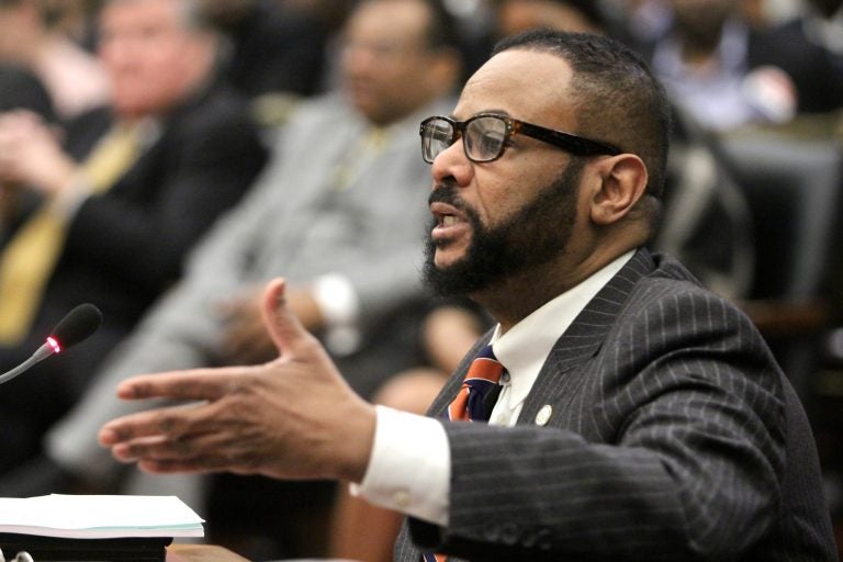 Philadelphia Councilman Curtis Jones has introduced a bill that would regulate medical marijuana dispensaries in his district — including the Overbrook Farm and Roxborough neighborhoods — as well as across the city. (Emma Lee/WHYY)