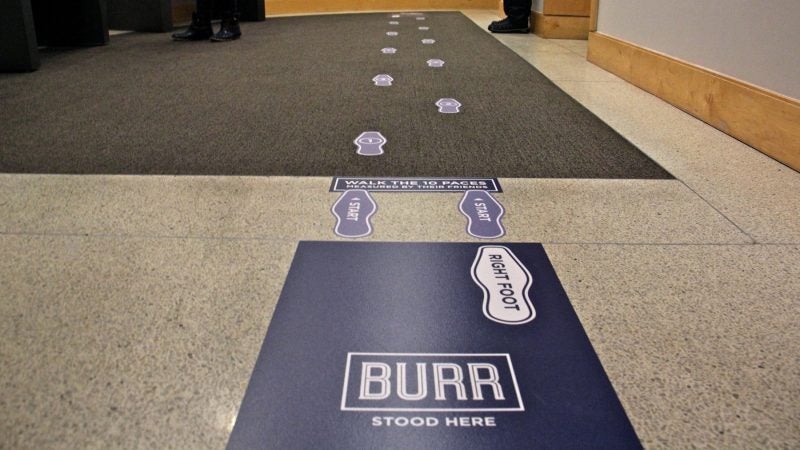 Footprints mark the ten paces that separated Alexander Hamilton and Aaron Burr during their duel. (Emma Lee/WHYY)