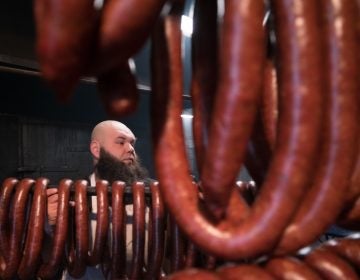 Frank Musser stands just outside the smokehouses at Czerw's Polish Kielbasa in Port Richmond.