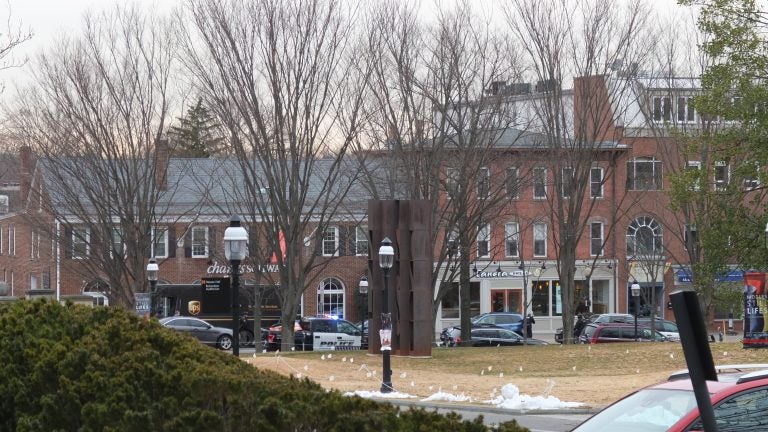 The front of Panera Bread is visible from Princeton University's campus. (Alan Tu/WHYY)