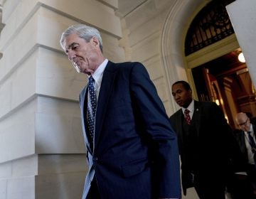 In this June 21, 2017, file photo, former FBI Director Robert Mueller, the special counsel probing Russian interference in the 2016 election, departs Capitol Hill following a closed door meeting in Washington.  (AP Photo/Andrew Harnik, File)