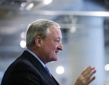 Philadelphia Mayor Jim Kenney speaks at Drexel University in Philadelphia, Tuesday, Nov. 14, 2017.