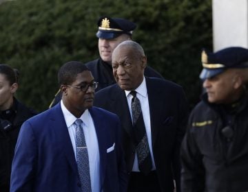 Bill Cosby winks as he arrives for a pretrial hearing in his sexual assault case at the Montgomery County Courthouse, Tuesday, March 6, 2018, in Norristown, Pa. (Matt Slocum/AP Photo)