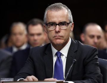 In this June 7, 2017 file photo, acting FBI Director Andrew McCabe appears before a Senate Intelligence Committee hearing about the Foreign Intelligence Surveillance Act on Capitol Hill in Washington. Attorney General Jeff Sessions said Friday, March 16, 2018, that he has fired former FBI Deputy Director McCabe, a longtime and frequent target of President Donald Trump's anger, just two days before his scheduled retirement date. (Alex Brandon/AP Photo, File)