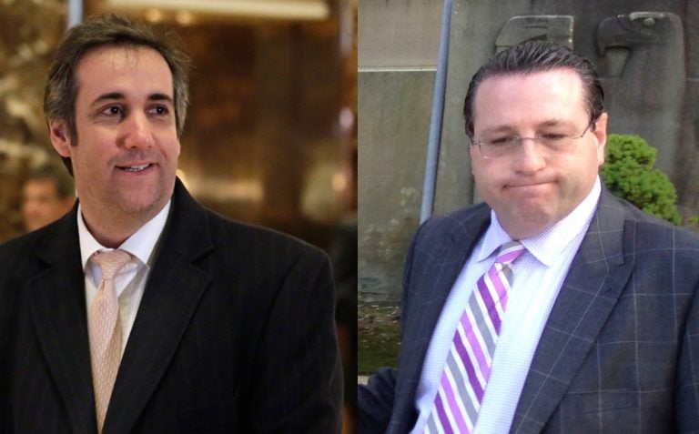 Michael Cohen, (left), and David Schwartz (Richard Drew and Frank Eltman/AP)