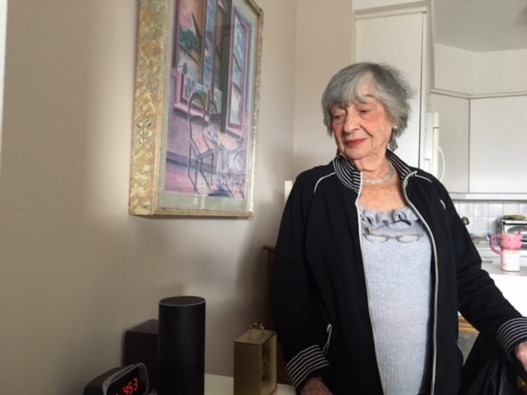 Cecelia Banks, 92, and her Amazon Alexa device.