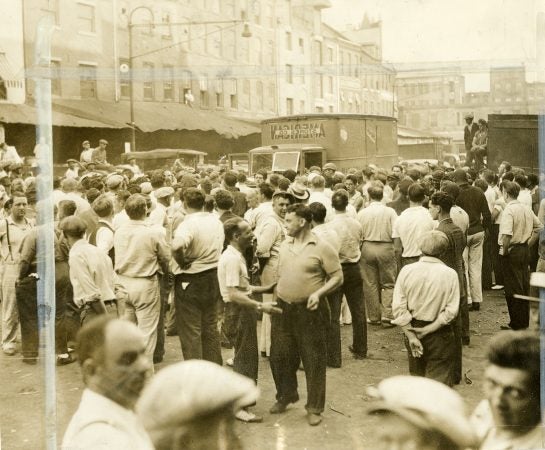 The Dock Street Market in 1937.