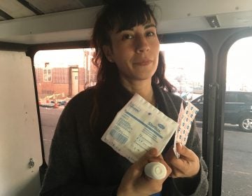 Sheila Dhand, a wound care nurse, treats lots of people who use drugs via  mobile unit. (Elana Gordon / WHYY)